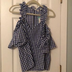Collective Concepts Blue Gingham shirt